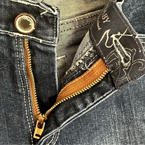 Wrangler Q Baby Jeans Size 9/10 X 36 Blue Womens Denim Boot Cut Western Cowgirl - Picture 5 of 12